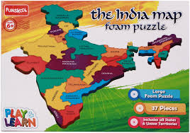 India Map Foam Puzzle - okkart.in